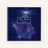 コンステレーション、抽象芸術ファンタジーのフラクタルアート名 ノートブック (正面)