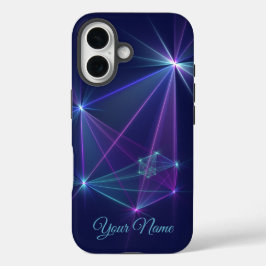 コンステレーション、抽象芸術ファンタジーのフラクタルアート名 iPhone 16ケース