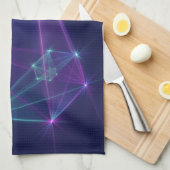 コンステレーション、抽象芸術ファンタジーフラクタル芸術 キッチンタオル (四つ折り)