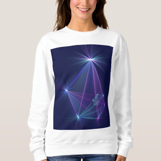 コンステレーション、抽象芸術ファンタジーフラクタル芸術 スウェットシャツ (正面)