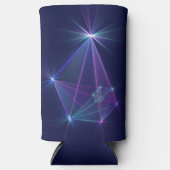 コンステレーション、抽象芸術ファンタジーフラクタル芸術 スリム缶クーラー (正面)