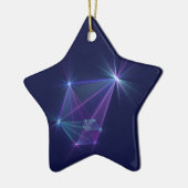 コンステレーション、抽象芸術ファンタジーフラクタル芸術 セラミックオーナメント (左)