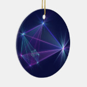 コンステレーション、抽象芸術ファンタジーフラクタル芸術 セラミックオーナメント (右)