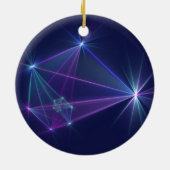 コンステレーション、抽象芸術ファンタジーフラクタル芸術 セラミックオーナメント (裏面)