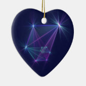 コンステレーション、抽象芸術ファンタジーフラクタル芸術 セラミックオーナメント (右)