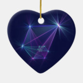 コンステレーション、抽象芸術ファンタジーフラクタル芸術 セラミックオーナメント (裏面)