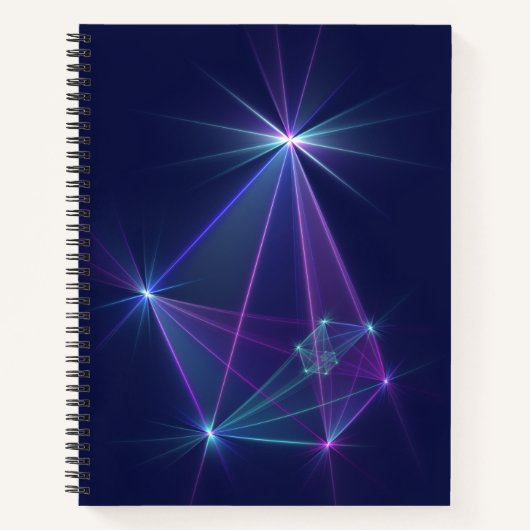 コンステレーション、抽象芸術ファンタジーフラクタル芸術 ノートブック (正面)