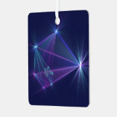 コンステレーション、抽象芸術ファンタジーフラクタル芸術 メタルオーナメント (正面左)