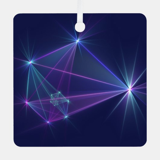 コンステレーション、抽象芸術ファンタジーフラクタル芸術 メタルオーナメント (正面)