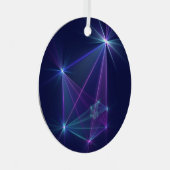 コンステレーション、抽象芸術ファンタジーフラクタル芸術 メタルオーナメント (正面右)