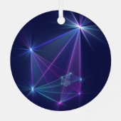 コンステレーション、抽象芸術ファンタジーフラクタル芸術 メタルオーナメント (裏面)