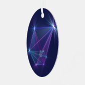 コンステレーション、抽象芸術ファンタジーフラクタル芸術 メタルオーナメント (正面左)