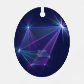 コンステレーション、抽象芸術ファンタジーフラクタル芸術 メタルオーナメント (裏面)