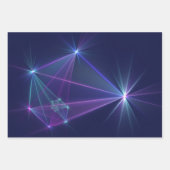 コンステレーション、抽象芸術ファンタジーフラクタル芸術 ラッピングペーパーシート (正面3)