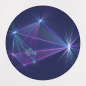 コンステレーション、抽象芸術ファンタジーフラクタル芸術 ラベル (デザイン2)