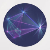 コンステレーション、抽象芸術ファンタジーフラクタル芸術 ラベル (デザイン1)