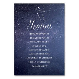 コンステレ結婚ス座席表カードGemini テーブルナンバー