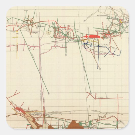 コンストック鉱山マップ番号III スクエアシール (正面)