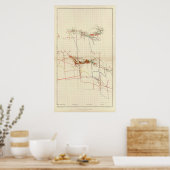 コンストック鉱山マップ番号III ポスター (キッチン)