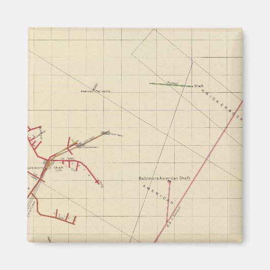 コンストック鉱山マップ番号VIX マグネット (正面)