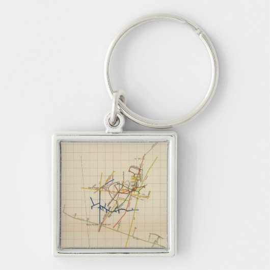 コンストック鉱山地図2号 キーホルダー (正面)