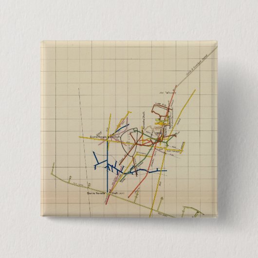コンストック鉱山地図2号 缶バッジ (正面)