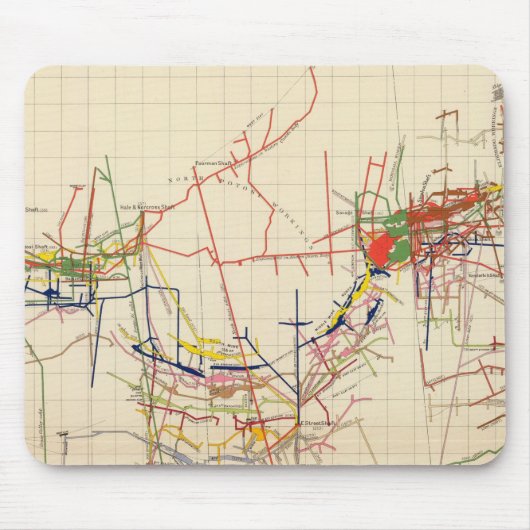 コンストック鉱山地図4号 マウスパッド (正面)