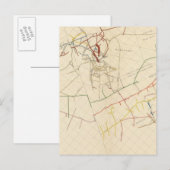 コンストック鉱山地図VIII ポストカード (正面/裏面)