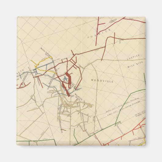 コンストック鉱山地図VIII マグネット (正面)