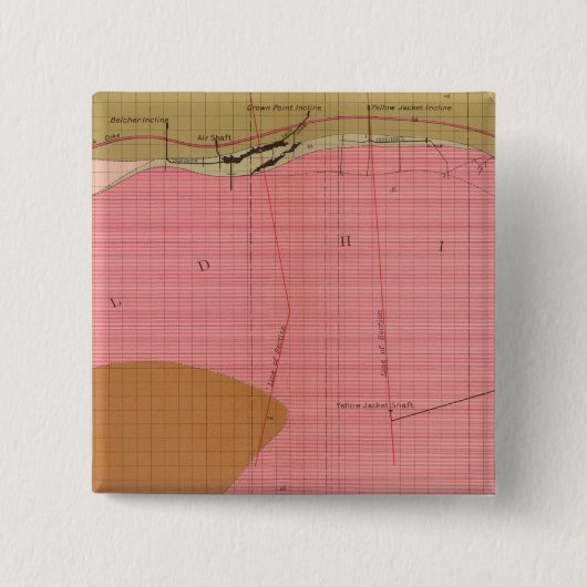 コンストック·ロード·サウスの水平断面 缶バッジ (正面)