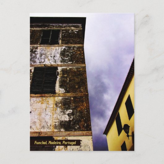 コンストラスト：フンシャル，マデイラ（ポルトガル） ポストカード (正面)