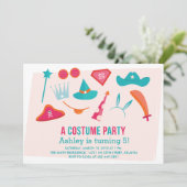 コンストームパーティーガールズ・バースデーパーティーの招待状 招待状 (スタンド正面)