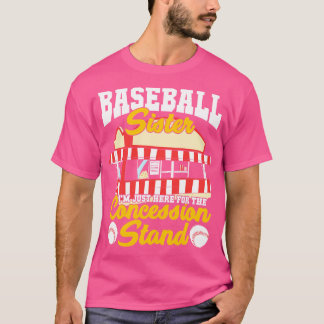 コンセおもしろいススタンドベースボールシスターギフト Tシャツ