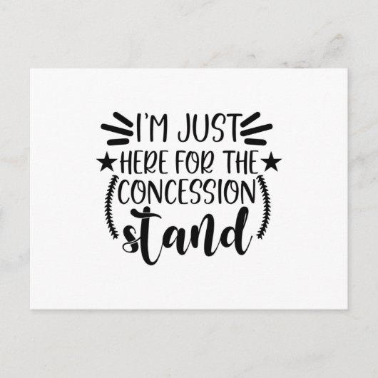 コンセッションのスタンドに来ただけだ ポストカード (正面)