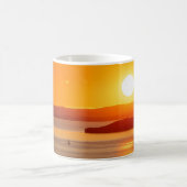コンセプション湾のサンセットマグ コーヒーマグカップ (中央)