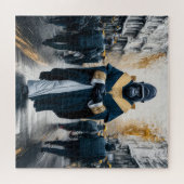 コンセプチュアル・アート・ウォール：修道服ゴリラ ジグソーパズル (横)