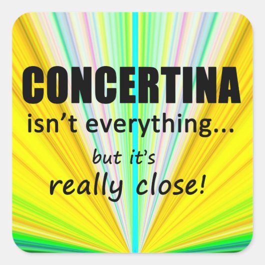 コンセプティナは全て正方形のステッカーではない スクエアシール (正面)