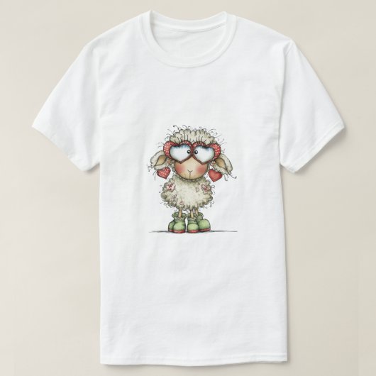 コンセプトアートデザインの羊 Tシャツ (デザイン正面)
