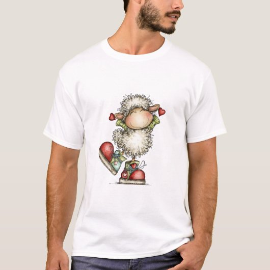 コンセプトアートデザインの羊 Tシャツ (正面)