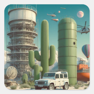 コンセプトディフェンダーステッカー スクエアシール