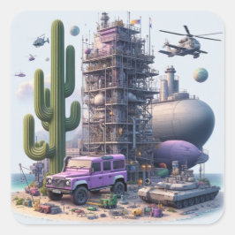 コンセプトディフェンダーステッカー スクエアシール