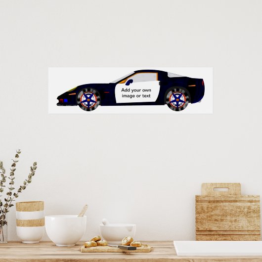 コンセプトパトカー – 自分の文字または画像を追加 ポスター (キッチン)