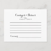 コンセホス・イ・デセオス・モデノス結婚のアドバイスカード ポストカード (正面)