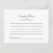 コンセホス・イ・デ結婚セオスのアドバイスカード ポストカード (正面)