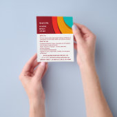 コンセモダンプト、グラフィックデザイ広告ナー チラシ (手)