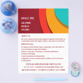 コンセモダンプト、グラフィックデザイ広告ナー チラシ (シングル)