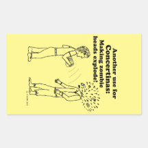 コンセルティーナがゾンビで角型スティックを爆発