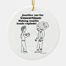 コンセルティーナがゾンビを爆発