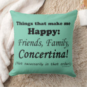 コンセルティーナが私を幸せに クッション (ブランケット)