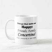 コンセルティーナが私を幸せに コーヒーマグカップ (左)